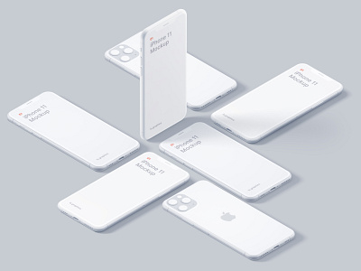 Download Iphone 12 Clay Mockup Designs Themes Templates And Downloadable Graphic Elements On Dribbble