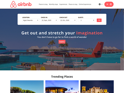 Airbnb Redesign design ui ux web