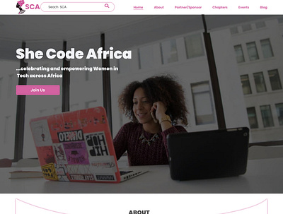 SheCodeAfrica Redesigned design ui ux web