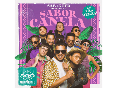 Sabor Canela afiche art band behance canela collage collageart color design digital digitalart diseñografico flyer graphicdesign music poster sabor vector