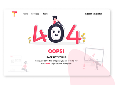 404 Page | Error 404 404page app branding clean colors concept dailyui error flat flatdesign illustraion logo oops trending ui uiux ux vector web