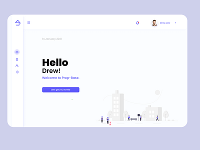 Prop-Base — The realtor app agents app branding clean colors concept figma fresh future illustration new properties proptech realestate tech trending ui uiux vector webapp