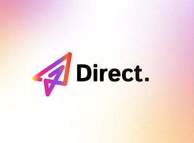 Direct Logo branding design figma illustration logo trending uiux