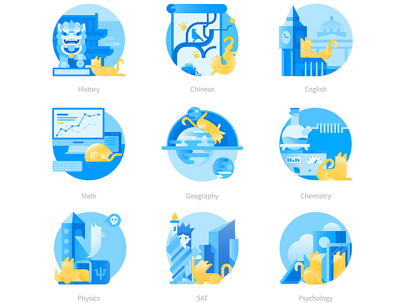 Animated flow of MR. Meow app by DazQu on Dribbble