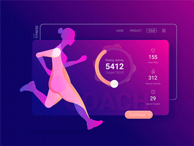 Animated of Virtual Fitness Instructor app
