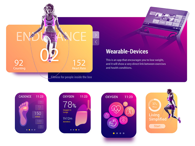 AR Fitness Coach for watch apple watch watch ui sport speed run overlay fitness calorie animation achievement