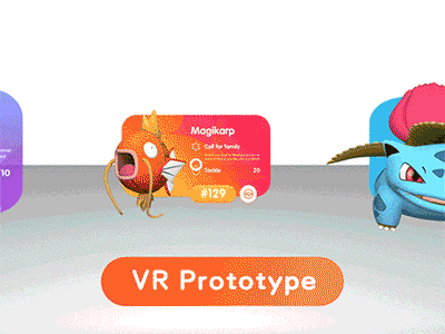 Online VR prototype for Pokemon ar augmented movie reality virtual vr ，