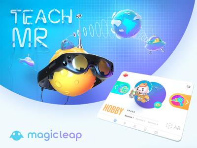 MR Child Education app ar design motion ui vr