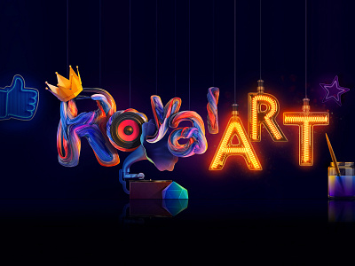 ROYAL ART creative corporate image corporate design cover logo royal art self promotion social media