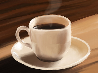 One cup coffee 2d creative design digital digital illustration digitalart flat illustration illustrator photoshop