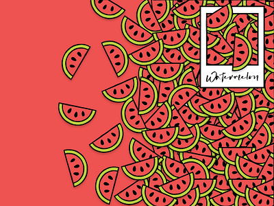 Slices of Life: Watermelon 2d design digital digital illustration digitalart flat graphic design illustration pattern
