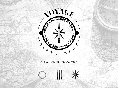 Voyage Restaurant Logo Design