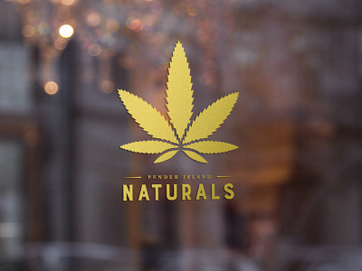 Pender Island Naturals Logo brand identity branding branding concept cannabis cannabis branding logo logo design marijuana marijuana logo