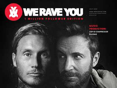We Rave You Magazine July 2020 branding editorial editorial design editorial layout edm magazine magazine cover magazine design rave