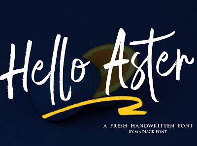 1Hello Aster brand design brush brush lettering brush pen font font design font family handlettering script