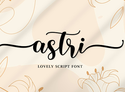 Astri Script branding cand design font graphic design illustration logo script wedding
