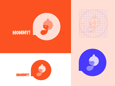 Mommy app branding icon logo mobile