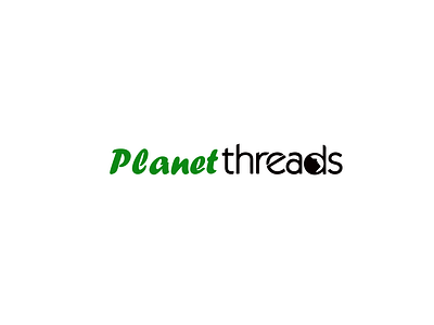 planet threads logo for a eco friendly company
