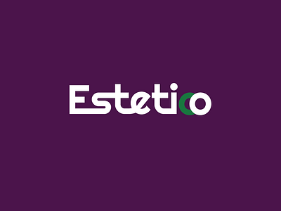 Wordmark logo for a fashion brand "Estetico"