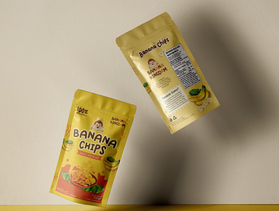 banana chips packaging branding graphic design illustration packagingdesign