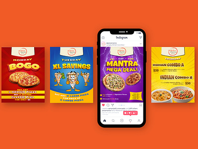 Pizza mantra instagram post design