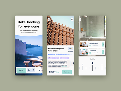 Hotel Booking Service app application booking branding design graphic design hotel mobile room ui ux