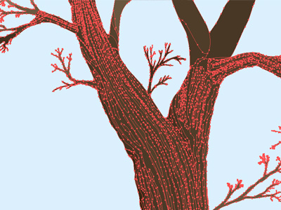 Tree of Liberty - in-progress 2 bark illustration illustrator in progress roots tree trunk vector
