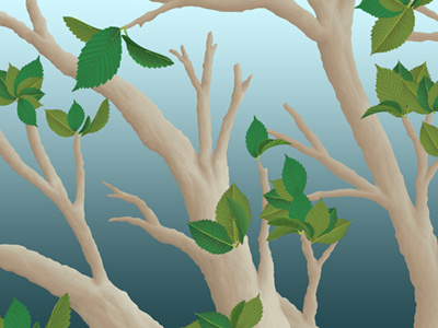 Tree of Liberty - Detail artwork branches illustration illustrator leaves tree vector