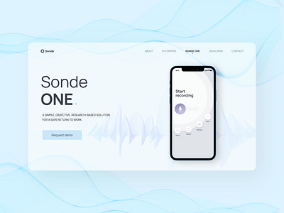 Medicine | Sonde Product page app ui health landing medicine uiux voice