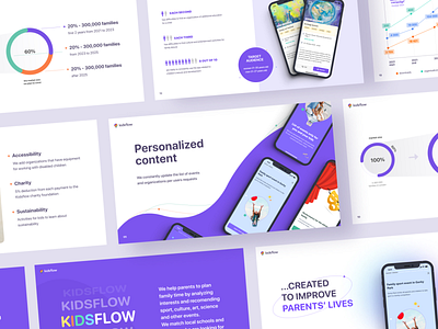 Pitch Deck Presentation Slides animation app app interface design design app illustration mobile design pitch pitch deck pitch presentation presentation purple ui uiux uiux design webdesign