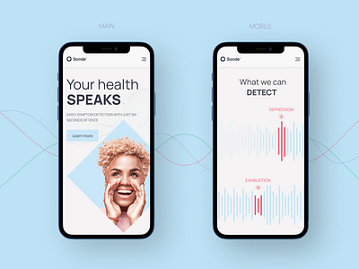 Medical website / Sonde Health by Karina Kotova UXer on Dribbble