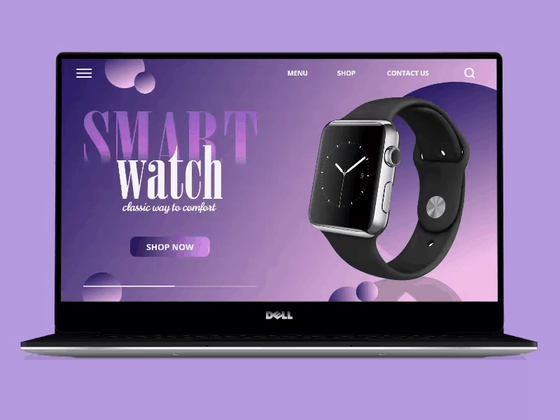 Watch website UI/UX design