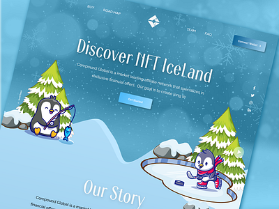 Iceland NFT Marketplace Website adobe xd branding cards ui crypto website design graphic design illustration illustration art logo nft nft illustrations nft landing page nft website uiux ui ui ux