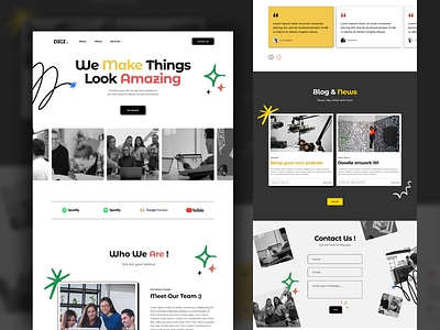 Digital Marketing Agency Website adobexd animation branding clean ui digital marketing agency figma graphic design landing page logo minimal motion graphics ui uiux website