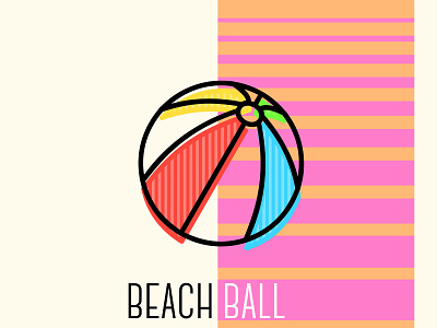 Beach Ball design illustration summer