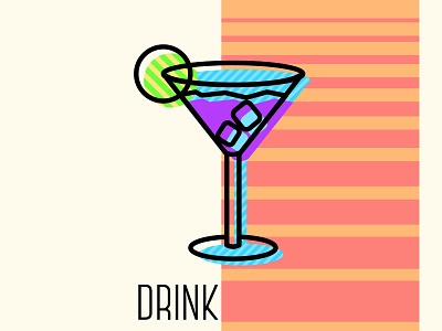 Drink design illustration summer