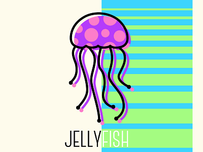 Jelly Fish design illustration summer