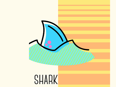 Shark design illustration summer