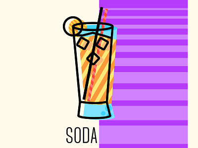 Soda design illustration summer