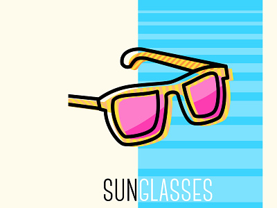 SunGlasses design illustration summer