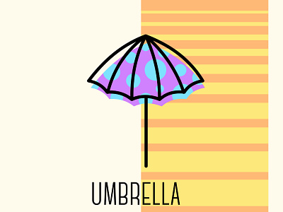 Umbrella design illustration summer