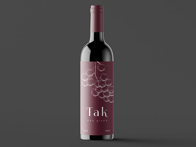 Wine Label branding design grape graphic design illustration illustration grape logo vector warmup weekly warm up wine