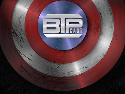 Captain America Shield - BTP Cast 3d america blue captain cinema 4d comic hero red render white