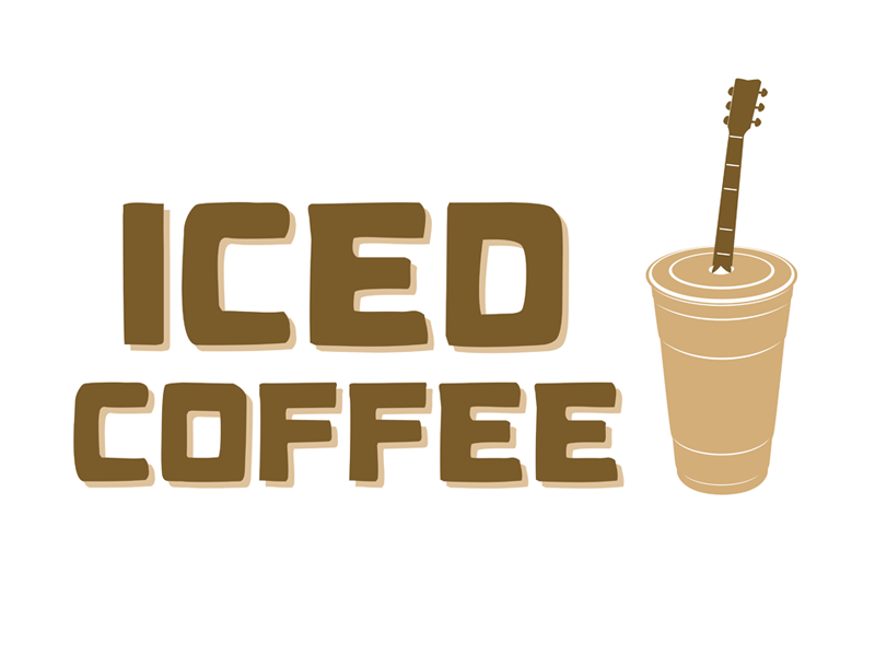 Iced Coffee Cover Band Logo By Dan Toth Iced Coffee Cover Band Logo By Dan Toth