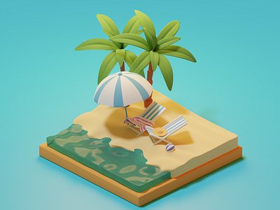 Summer 3d design graphic design illustration vector