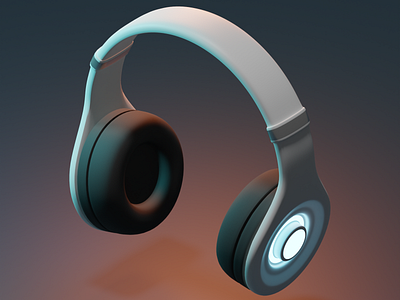 Headphones 3d design graphic design illustration