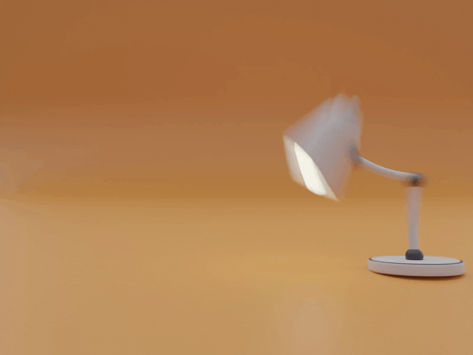 walking lamp 3d animation