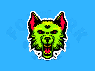 01 MAD DOG animals comics concept design gaming gaming logo illustration logo mark mascot mascot logo sticker stickers vector