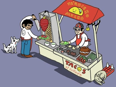 ta`quiero mucho digital ilustracion mexico tacos tijuana