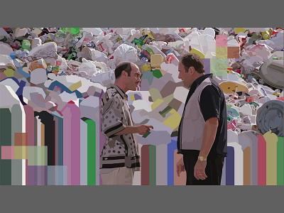 The Sopranos Garbage design garbage garbage recycling illustration illustrator the sopranos tv vector